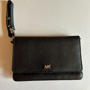 Michael Kors Black Pebbled Leather Wallet
